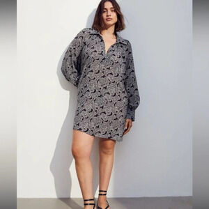 H&M Balloon Sleeve Tunic Dress